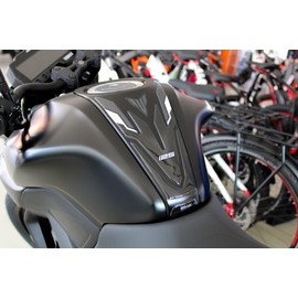 BIKE-label Tank Pad 3D Tank Protector Black Compatible with Yamaha MT-125 Tech Black X507902VA