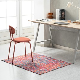 Anji Mountain Rug'd Office Chair Mat for Carpet & Hardwood Floor - Jacquard Woven Top, Anti-Slip Backing, Low Pile, Floor Protector Desk Chair Mat, Office Rugs for Rolling Chairs (36 x 48)