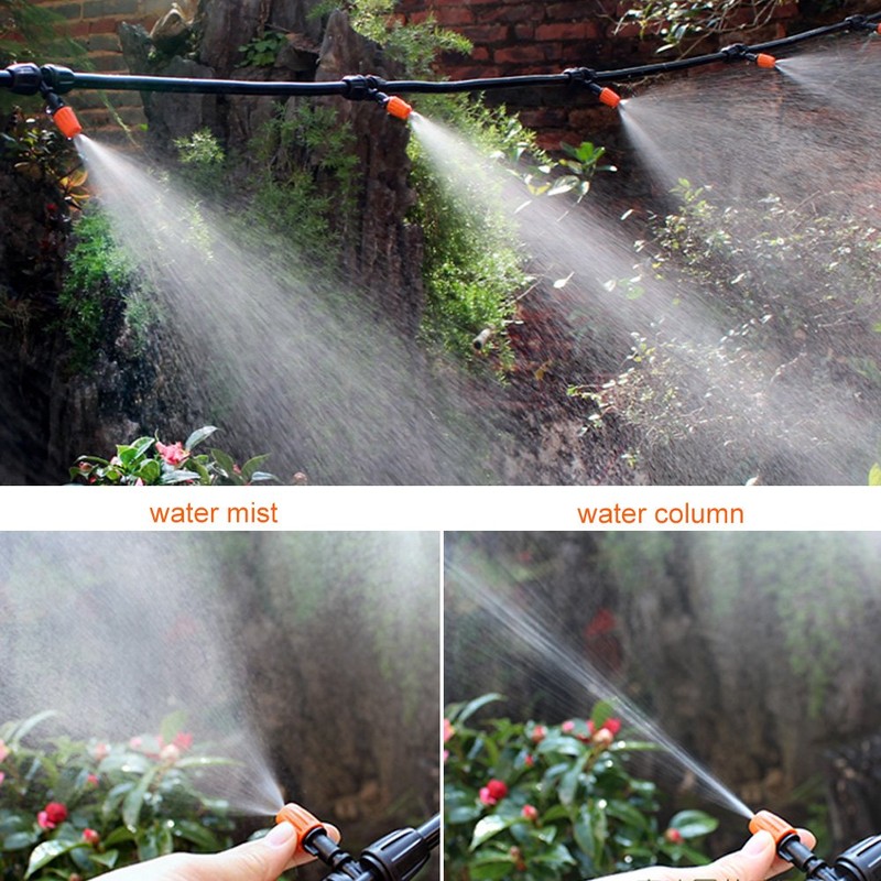 50pcs Adjustable Garden Watering Mist Nozzle Sprinkler Drip Irrigation Kits