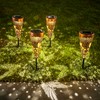 DIBIEECN 4 Pack Hummingbird Solar Pathway Lights Outdoor,Metal Garden Decorations