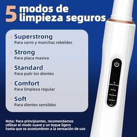 Limpiador Dental Ultrasónico 5 Modos IPX7