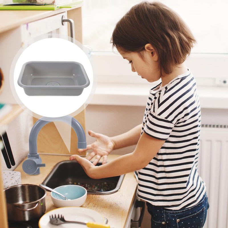 BESPORTBLE 2Pcs Kitchen Sink Realistic Play Kitchen Accessories for Promotes