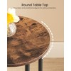 CHOEZON Round Side Table, 2-Tier End Table, Small Round Nightstand