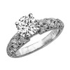 2.54 Carat t.w. ROUND Shape/Center Silver Vintage Style Channel Set