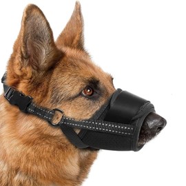 [New] Dog Muzzle for Small Dogs, Muzzl, Small Dog Muzzles to Prevent Biting, Soft Muzzle with Reflective & Adjustable Strap,Breathable Dog Mouth Guard for Biting Grooming, Allow Panting Drinking (M)