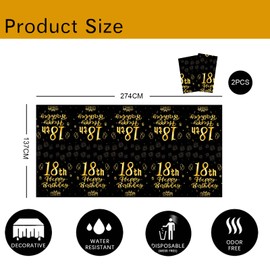 yayafunfun 90th Birthday Table Decoration 2pcs Rose Gold 90th Table Cloth,Happy 90th Birthday Tablecloth for Ladies Women,137 * 274cm Plastic Tablecloths Table Cover 90th Birthday Decorations for Her