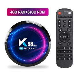 K98 Plus 8K Android 13.0 TV BOX RK3528 5G WiFi6 BT5.0 Media Player Streamer L6F7 - 4GB+64GB