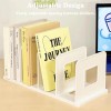 SAYEEC Desk File Sorter Vertical Desktop Folder Organizer 4 White