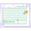 NextDayLabels - Employee Daily Attendance History Records, Letter Size Cards