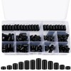 345 Pcs Nylon Plastic Spacers Set – Black Durable Insulating