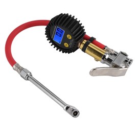 Digital Tire Inflator Multifunction Tyre Pressure Gauge Air Line Tyre Pump With Digital Tyre Inflator Gauge for Car Motorcycle 3‑200PSI