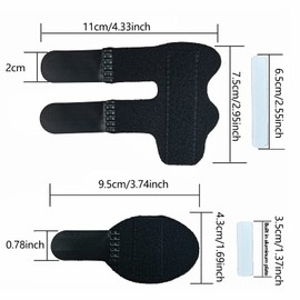 4 férulas de dedo con gatillo, mangas de fijación ajustables para fracturas de dedos, dedos rotos, ideal para lesiones deportivas, soporte para enderezar o apoyar a personas mayores