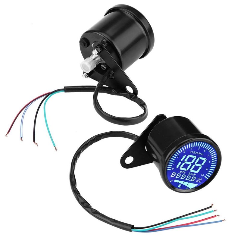 Motorcycle Odometer Digital Speedometer 66mm Universal Speedometer