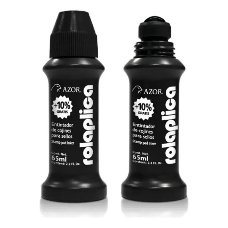 Azor tinta liquida para sello rolaplica de 60ml 587NE