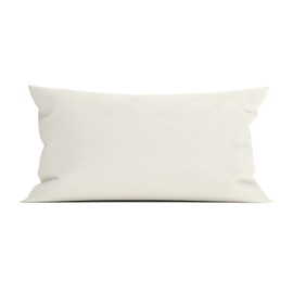 Heckett Lane Mako Satin Cushion Cover Elementi 40 x 80 cm Off-White Zip