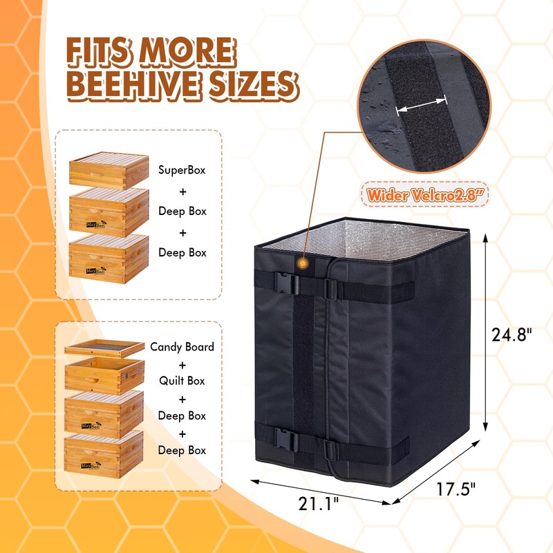 MayBee Winter Bee Hive Wrap for 10 and 8 Frame