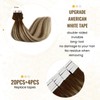 20 Inch Brown Remy Hair Extensions - Brazilian Remy Tape