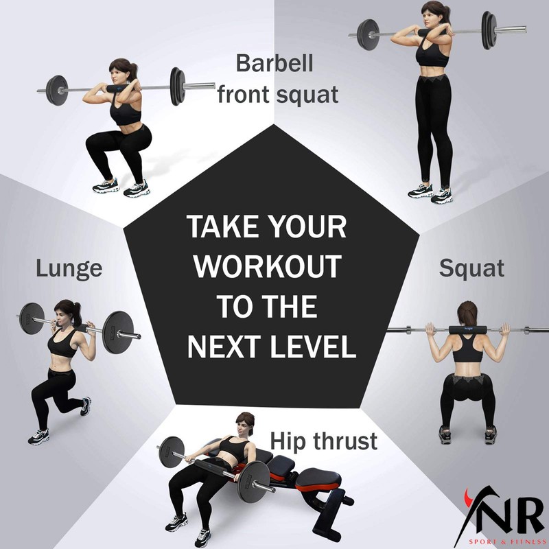 Foam Barbell Bar Rest Pad for Squat Weight Lifting Back