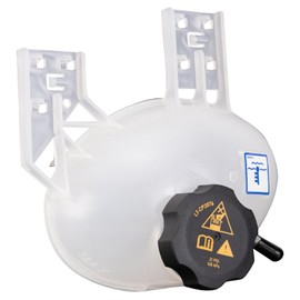 TRQ Coolant Reservoir Assembly Pressurized With Cap Compatible with 16-18 Fiat 500X 17-22 Jeep Compass 15-18 Renegade L4 1.4L
