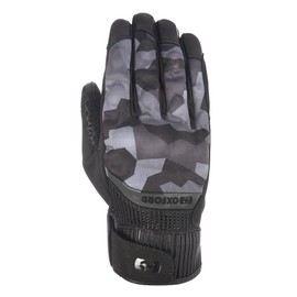 Oxford Byron Men's Motorcycle Glove, Grey Camo, L