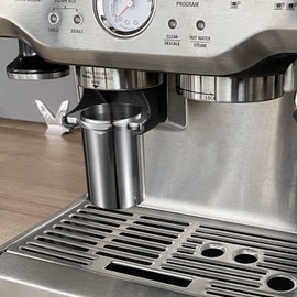 53.4mm Dosing Cup, Pavant 304 Stainless Steel Espresso Dosing Cup with Grinder Trigger Button Fits Breville Barista Express and 54mm Breville Portafilters