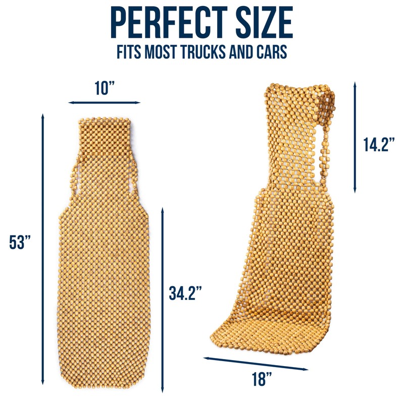 ZONETECH Beaded Seat Cover for Cars Cooling, Massage Cushion, Car