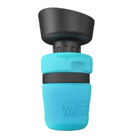 Dog Travel Water Bottle BPA Free Lightweight Leak Proof Portable Pet Water Feeder for Hiking Travelling 520ml Blue