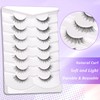 Himirell False Eyelashes 3D Lightweight Natural Comfortable Demi Wispy Cat