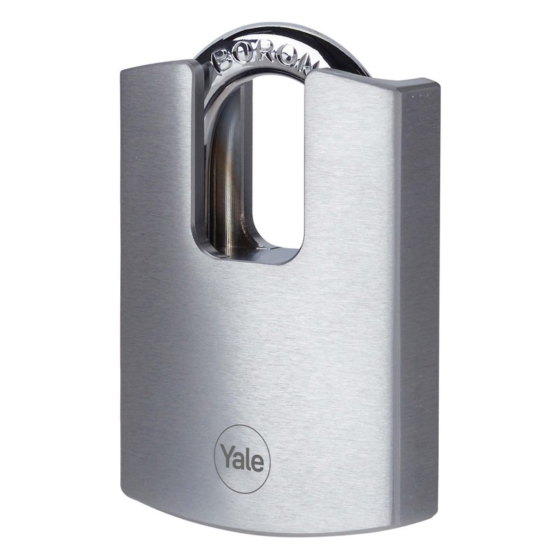 Yale Y121B/40/125/1 Brass Closed Shackle Padlock (40mm) - Black Outdoor