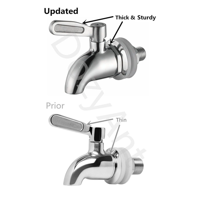 DOZYANT Updated More Durable Beverage Dispenser Replacement Spigot,Stainless Steel Polished