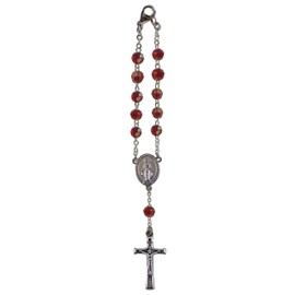 Cathedral Art January/Garnet Birthstone Car Rosary