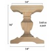 Osborne Wood Products Baron Hardwood Trestle Bench Bases (Set of