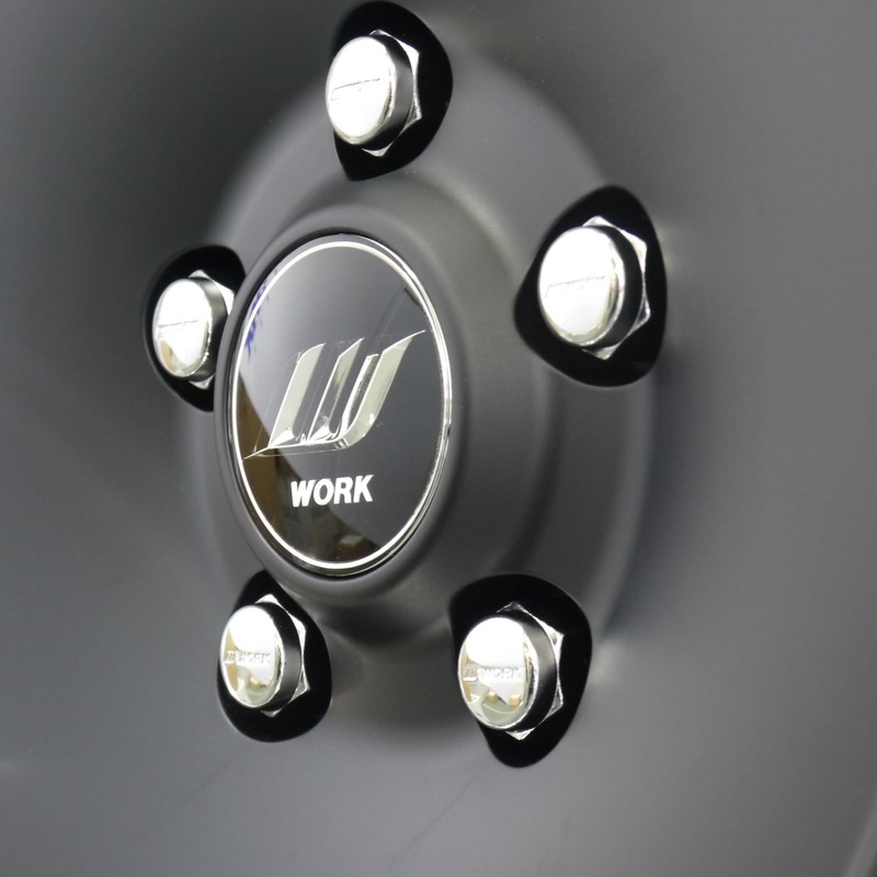 Set of 4 W Mark Center Caps by WORK (WORK)
