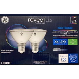 GE Lighting (2 bulbs) GE Reveal LED 75 W Equivalent Dimmable, Color-Enhancin