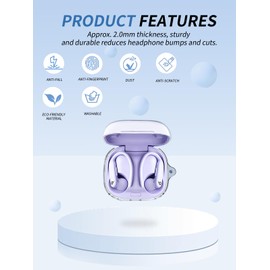 Case for Powerbeats Pro 2, Transparent Soft TPU Protective Case Cover for Powerbeats Pro2 Wireless Earphone with lanyard - Ultimate Protection with Lasting Clarity