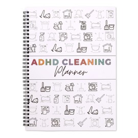 lasuroa Cleaning Plan for ADHD, Daily Weekly and Monthly Cleaning Plan Organiser, Adhs Checklist, DIY Home Planner Notebook for Home, Women, Men