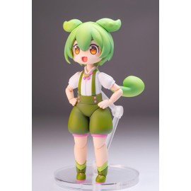PLUM PP196 Prafia Zundamon Mini Figure Included Set, Total Height: Approx. 3.9 inches (100 mm), 1/12 Scale, Color-coded Plastic Model Assembly Kit