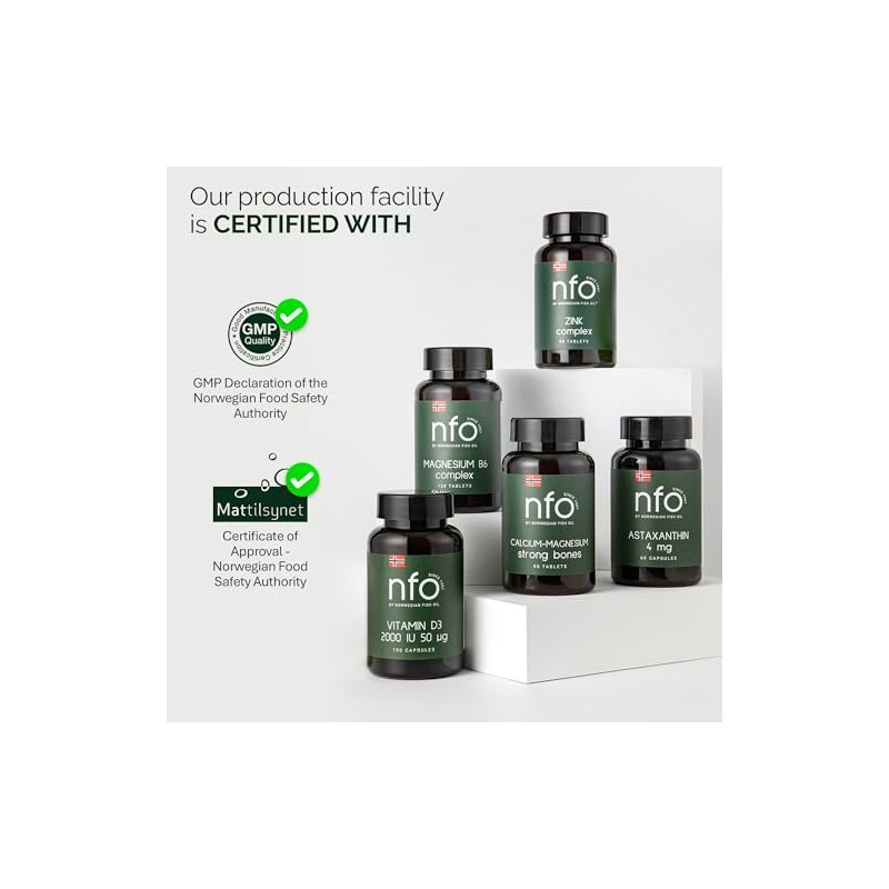 NFO Magnesium B6 – Magnesium Tablets with Vitamin B6 &