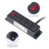Mountable Power Strip with 4 Outlet, Wall Mount Under Desk
