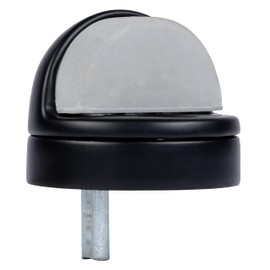 BRINKS Commercial - Dome Floor Door Stop, Matte Black Finish - Non-Obtrusive Option to Protect Doors and Walls