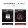 HIBEYO ABS Car Engine Start Stop Button Cover Fits for