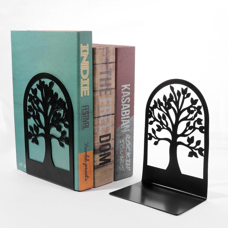 Bookend Bookstand, Book Stand, Non Slip Bookstand, Metal Tabletop, L-Shaped,