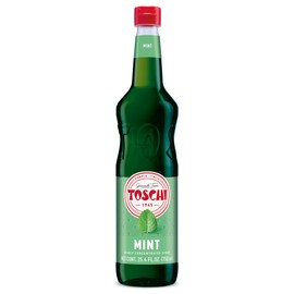 Toschi Mint Syrup | Highly Concentrated | Additive Free | Gluten Free & Vegan | High Fruit Content | Product of Italy | 25.4 fl oz (750mL)