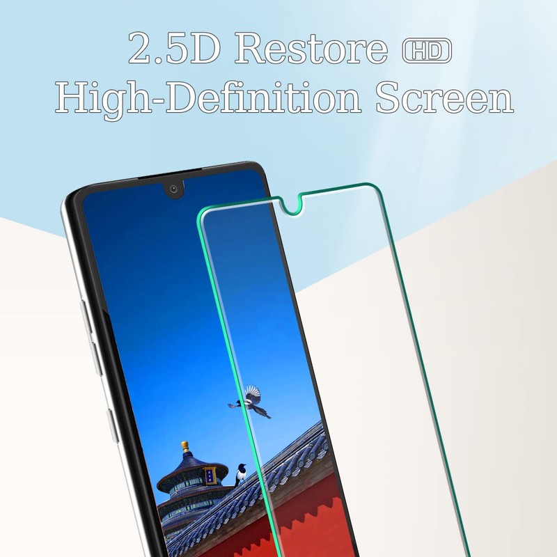 Kesuwe [3-Pack] Screen Protector For LG Stylo 6 Tempered Glass,