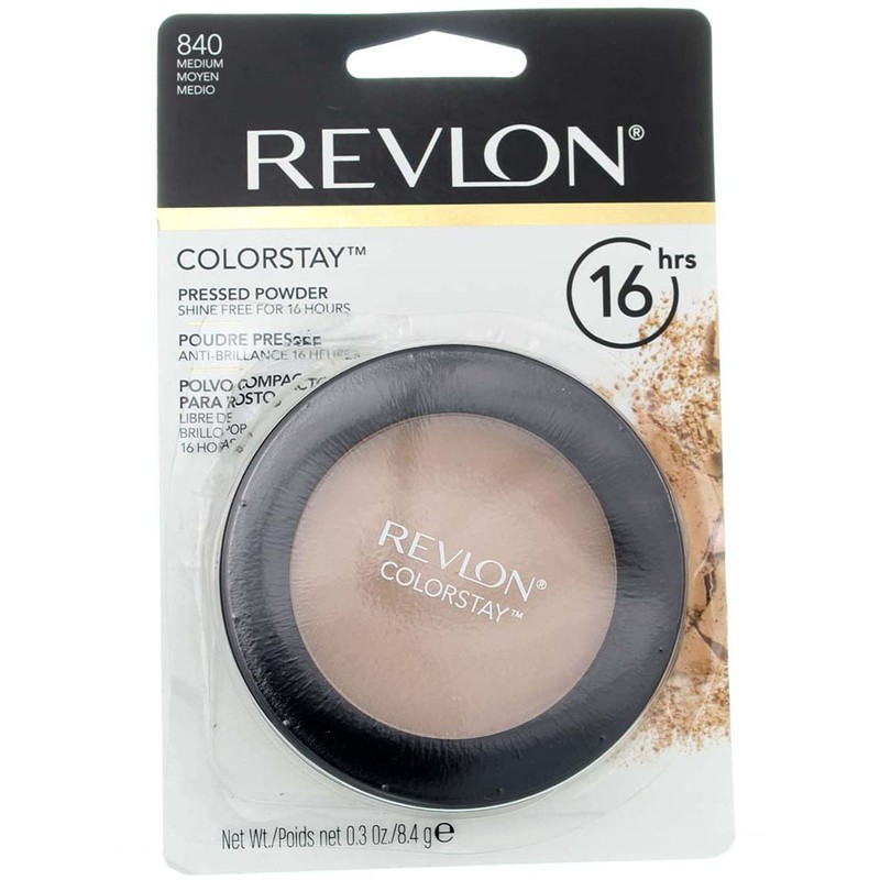 Revlon ColorStay Pressed Powder, Medium [840] 0.3 oz (Pack of