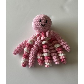 Crochet Octopus for Preemies, Crochet Octopus for Babies in Pink and variegated pink, Crochet Amigurumi