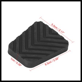Hihaha Rubber Black Brake Clutch Pedal Pad Cover for Car Auto Vehicle 2pcs Durable Material