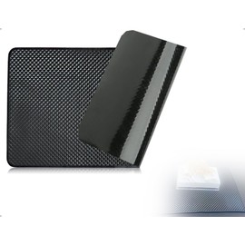 AOYEGIC Antirutschmatte,Silikon Universal Auto Schmutzmatte,Antirutsch Pads,verwendet für Handy Sonnenbrille Schlüssel Armaturenbrett Taschentücher Stifte(Schwarz,27 * 15 cm)