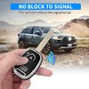 QBUC for Honda Key Fob Cover with Leather Keychain,Soft TPU