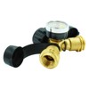 MCAMPAS Propane Tank Y-Splitter Gauge, Propane Splitter Adapter for RV